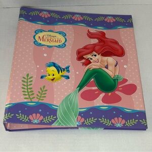 Vintage 90s Disney The Little Mermaid Ariel 3 Ring Binder